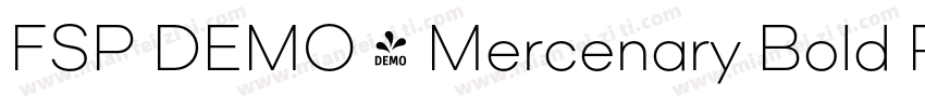 FSP DEMO - Mercenary Bold Regular字体转换
